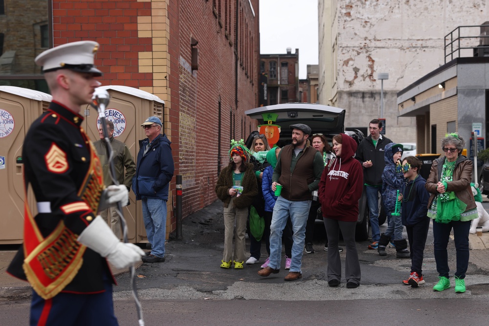 Quantico Marine Band performs at Scranton's St. Patrick's Day Parade