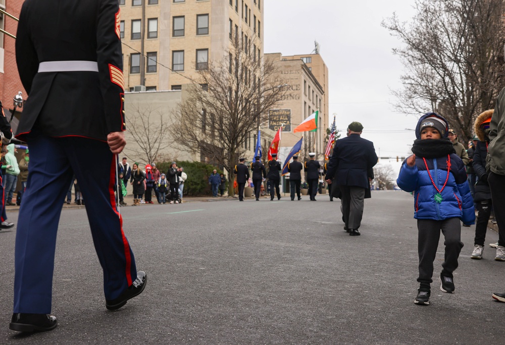 Quantico Marine Band performs at Scranton's St. Patrick's Day Parade