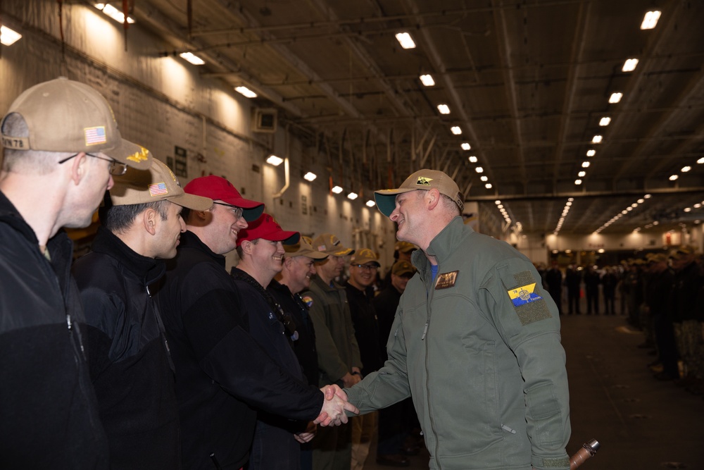 Capt. Matthew Mulcahey Departs USS Gerald R. Ford