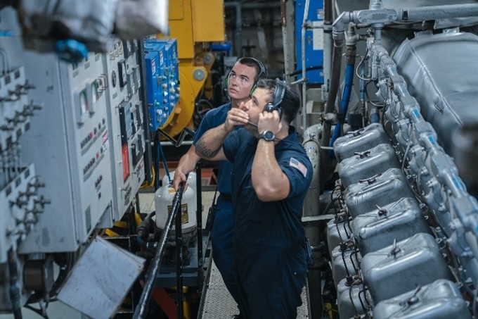 U.S. Coast Guard Cutter Harriet Lane departs Cairns, Queensland, Australia