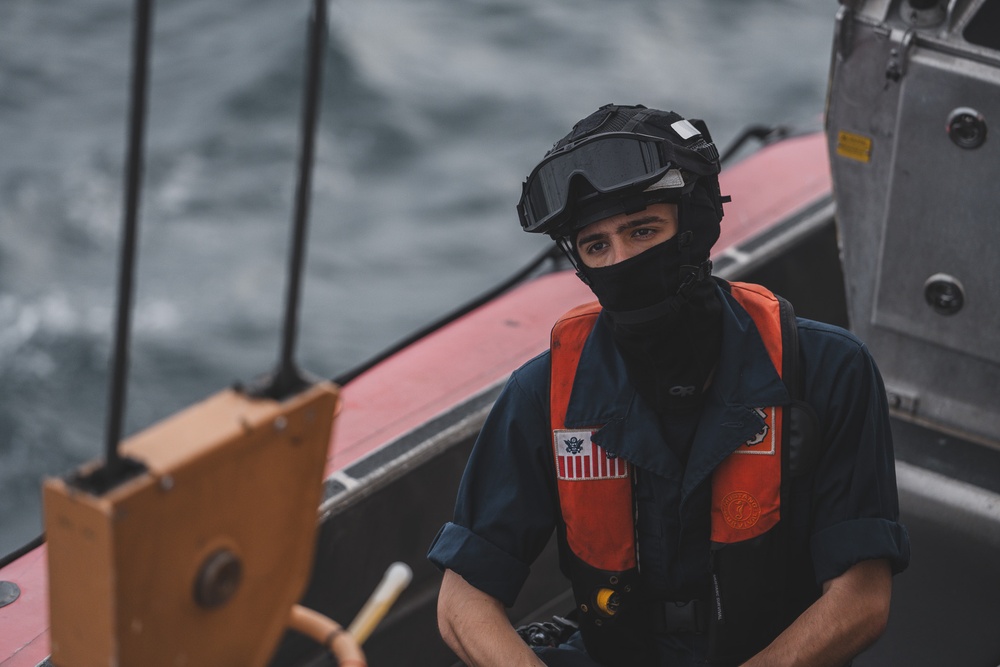 U.S. Coast Guard Cutter Harriet Lane embarks Papua New Guinea shipriders in Coral Sea