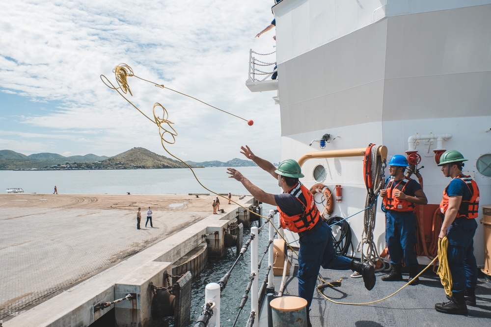 U.S. Coast Guard Cutter Harriet Lane makes port call in Papua New Guinea