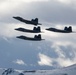 3rd Wing conducts a missing man formation flyover in remembrance of Staff Sgt. Charles A. Crumlett
