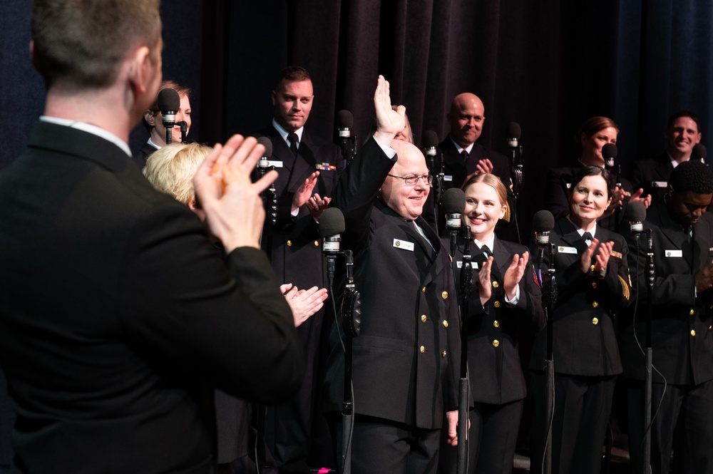 Navy Band Sea Chanters perform at Texas State