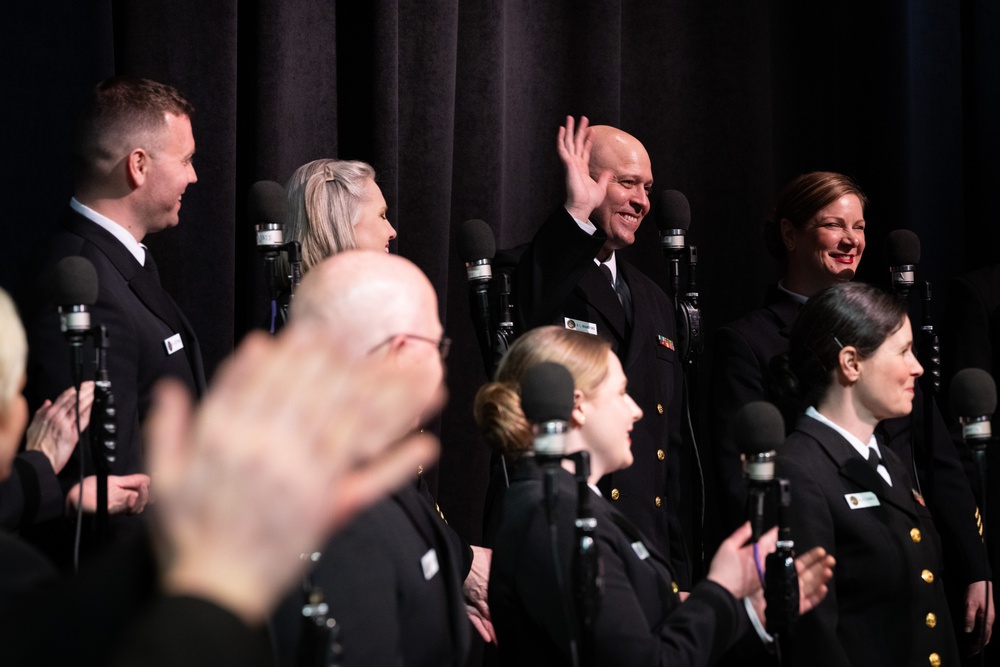 Navy Band Sea Chanters perform at Texas State