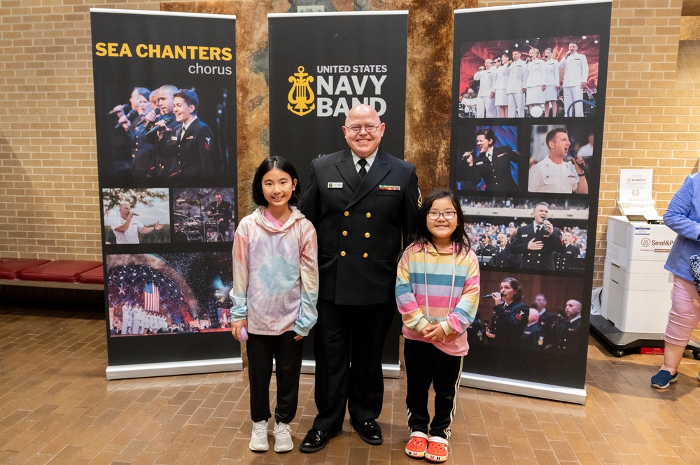 Navy Band Sea Chanters perform at Texas State