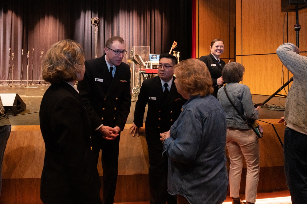 Navy Band Sea Chanters perform at Texas State