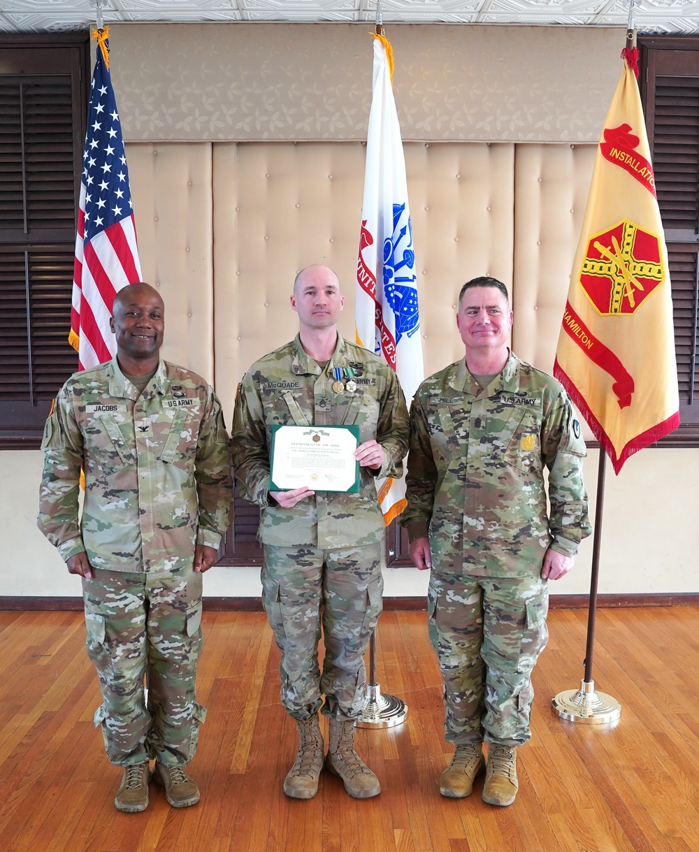 Fort Hamilton Soldier Honored with Commendation, Achievement Medals