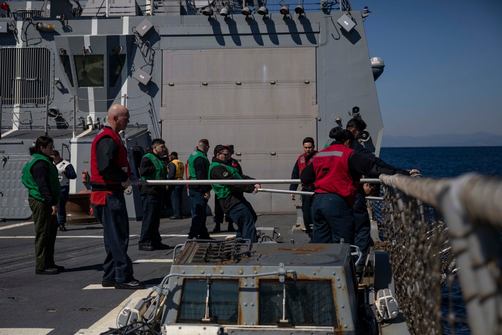 USS Ralph Johnson Conducts Flight Ops