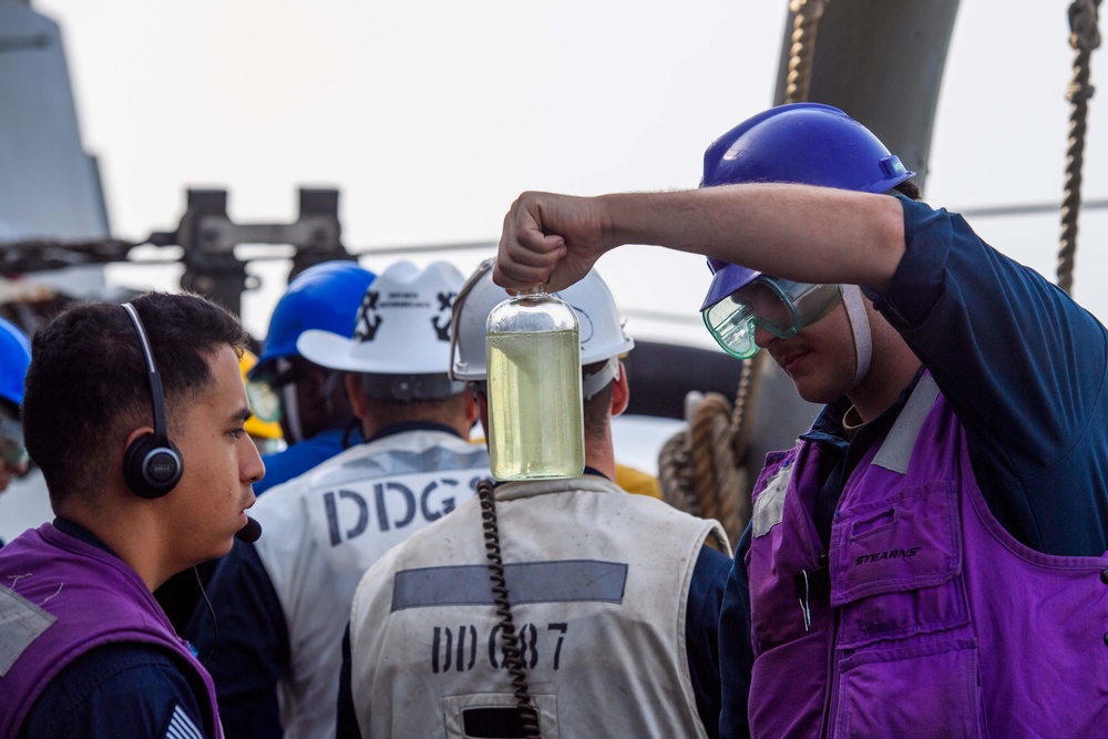 USS Mason (DDG 87) Conducts a RAS with USNS Supply