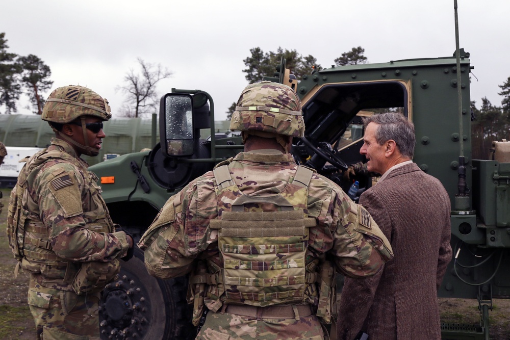 Civilian Aide to the Secretary of the Army visits Spartan Soldiers
