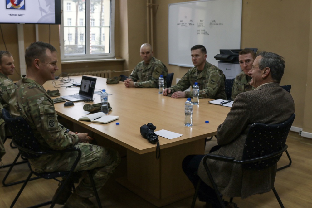 Civilian Aide to the Secretary of the Army visits Spartan Soldiers
