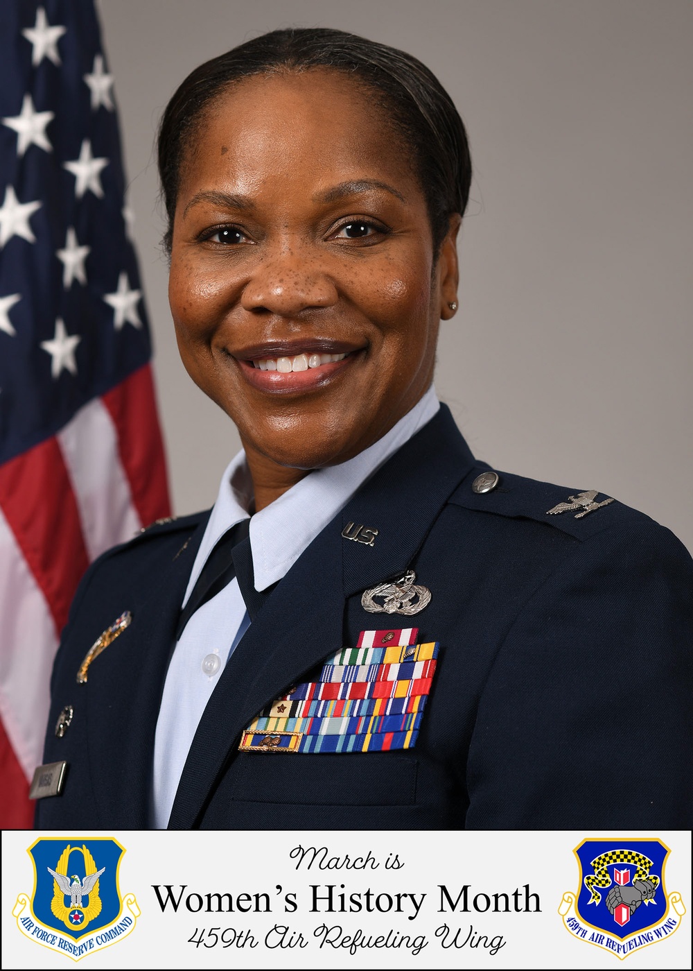 459th MSG Commander shares inspiring story for Women's History Month