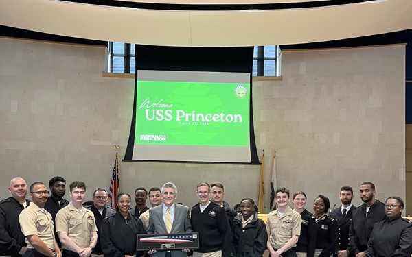 USS Princeton Sailors return to namesake city