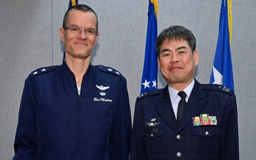 Maj. Gen. Maitre meets Japan Col. Tomioka