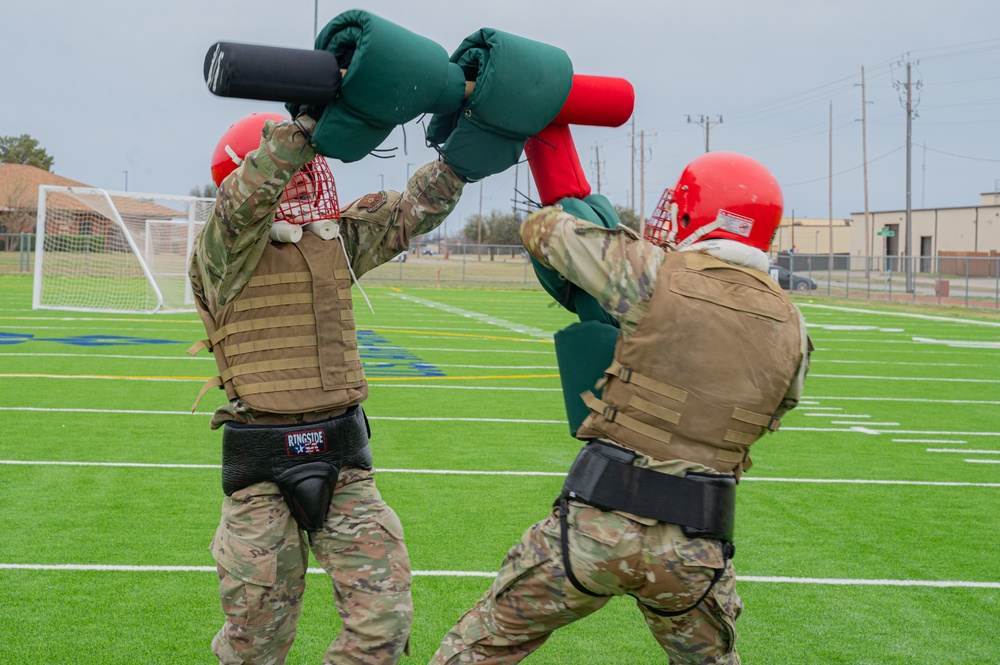 Dyess Airmen spar their way through Marine Corps Martial Arts Program