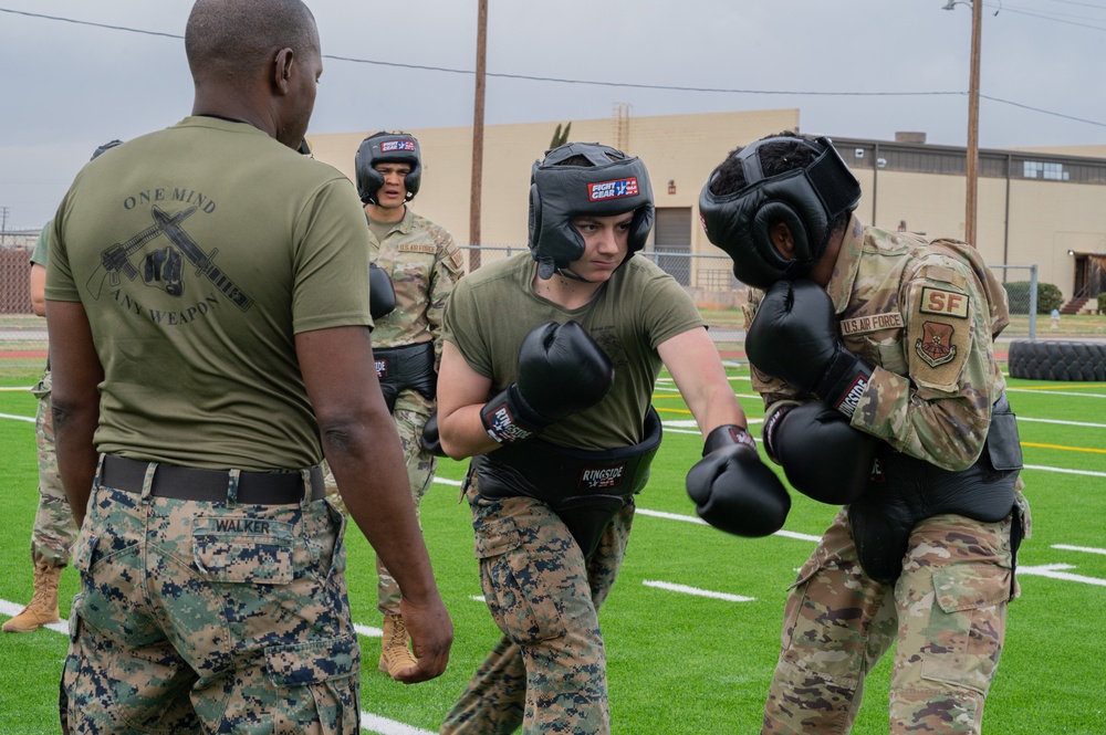 Dyess Airmen spar their way through Marine Corps Martial Arts Program