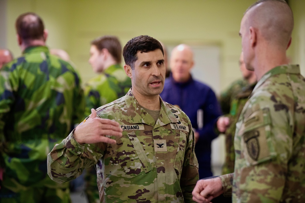 Maj. Gen. Donn Hill visits 4SFAB in Estonia during Austere Challenge 2024