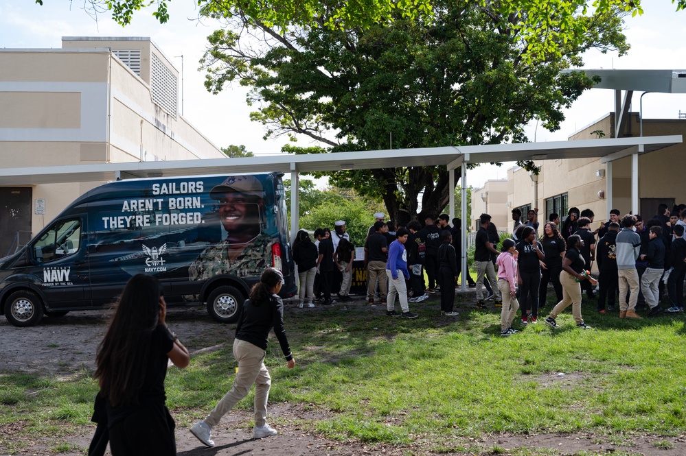 Sailors Discuss Navy Careers at Shenandoah Middle Magnet School