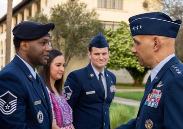 Air Force Recruiting Service and Air Education and Training Command honor Blue Suit winners
