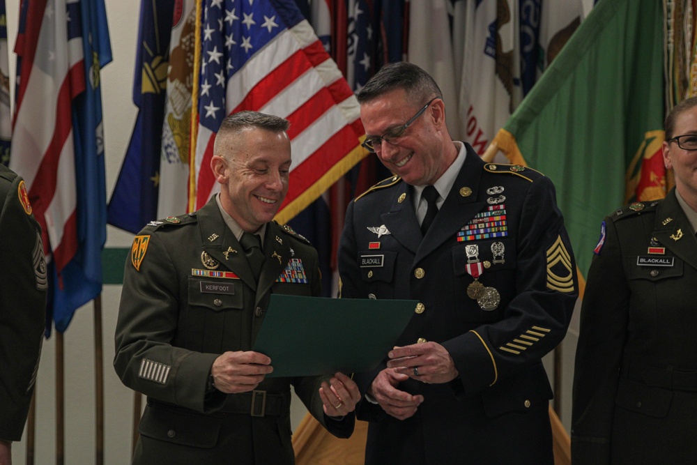 Master Sgt. Donald Blackall retirement ceremony