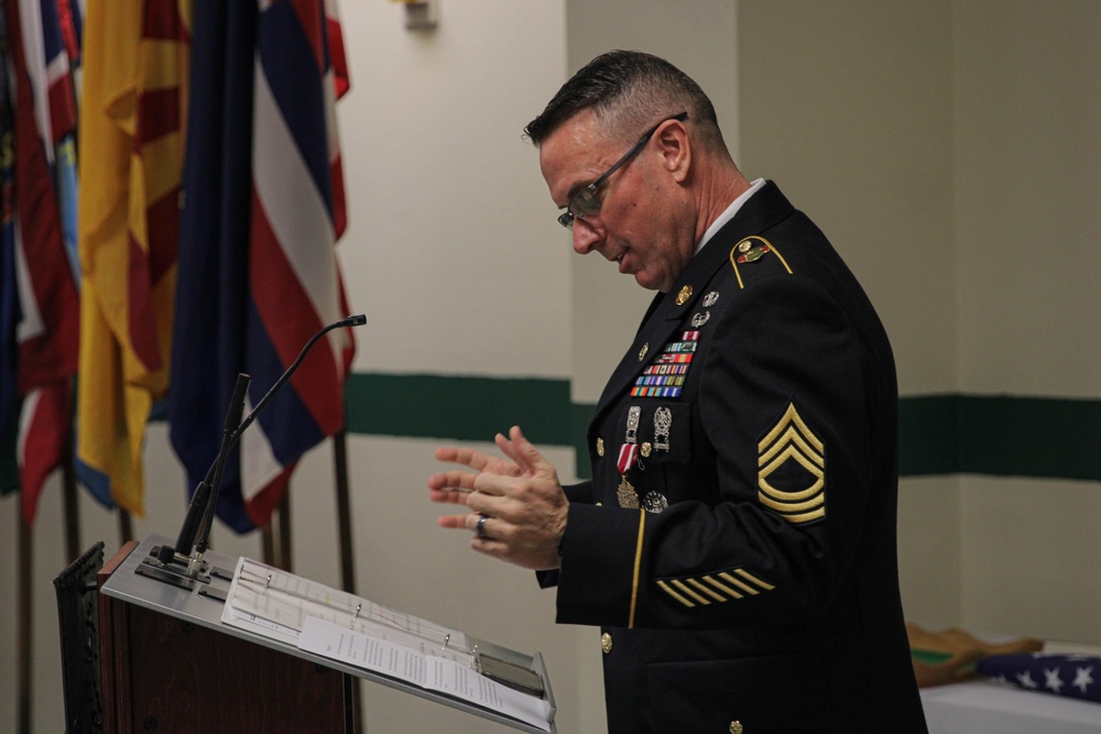 Master Sgt. Donald Blackall retirement ceremony