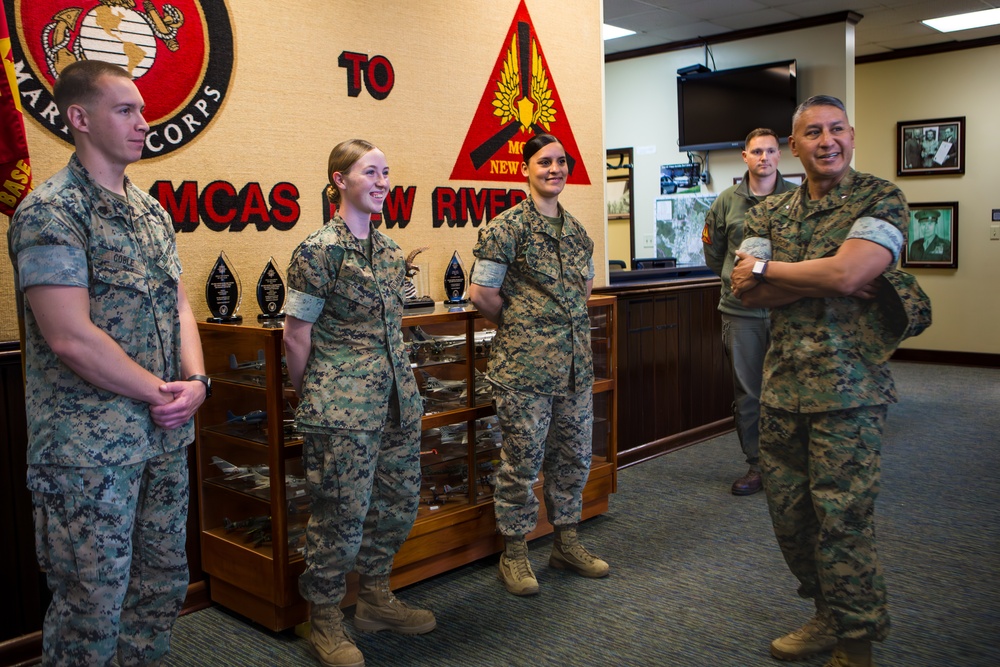 U.S. Marine Corps Brig. Gen. Adolfo Garcia visits MCAS New River