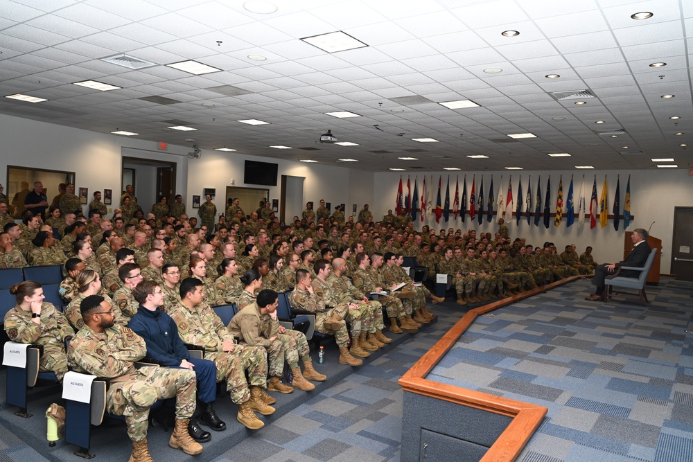 Chief Master Sgt. of the Air Force #15 Rodney J. McKinley visits JBSA-Lackland 22 March 2024