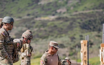 Reserve Soldiers Conduct Weapons Qualification for Best Warrior