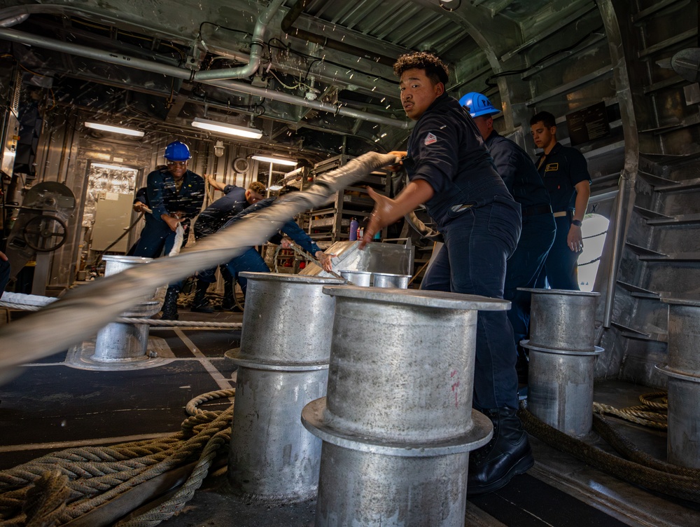 USS Mobile (LCS 26) Gold Crew conducts Sea and Anchor operations