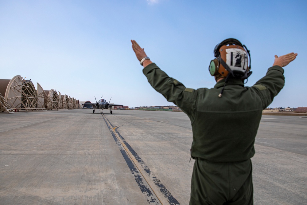 The Green Knights begin flight operations in South Korea