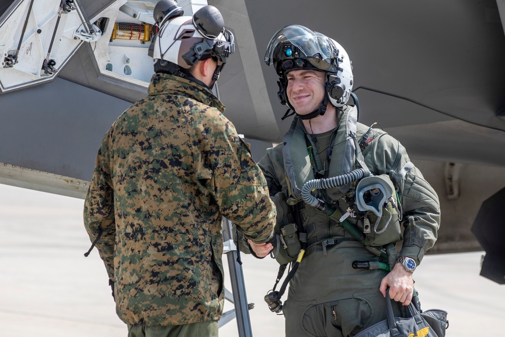 The Green Knights begin flight operations in South Korea