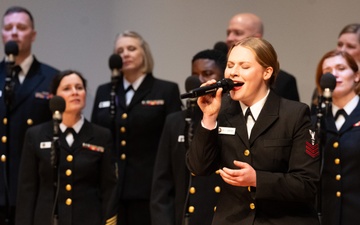 Navy Band Sea Chanters perform at Prairie View A&amp;M University