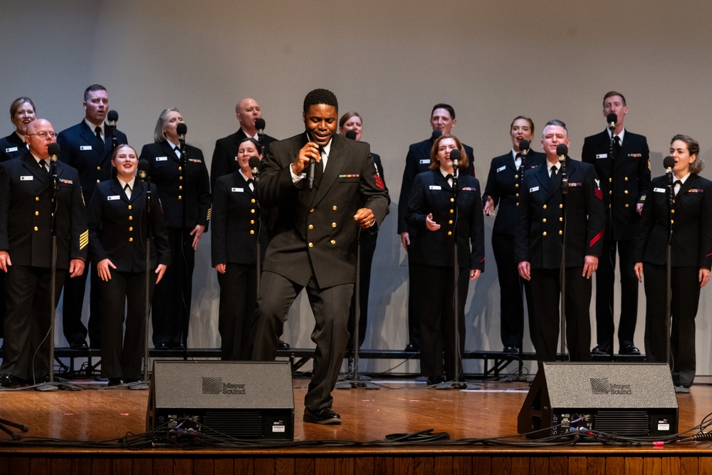 Navy Band Sea Chanters perform at Prairie View A&amp;M University