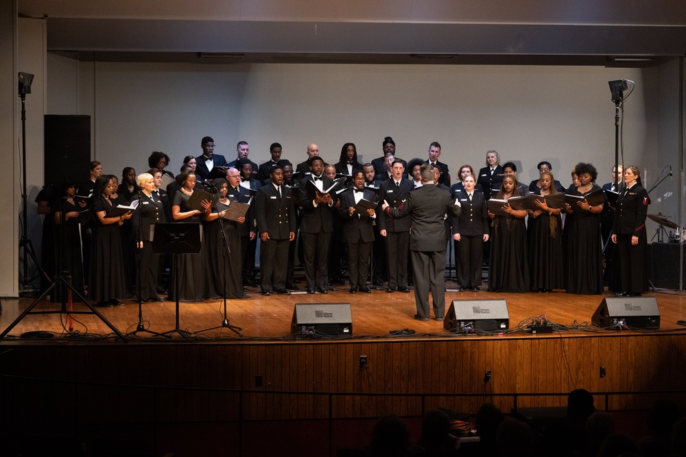 Navy Band Sea Chanters perform at Prairie View A&amp;M University