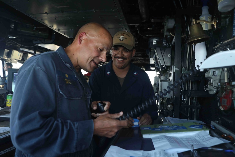 USS Leyte Gulf Underway and Flight Ops