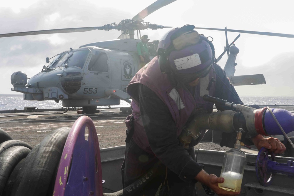 USS Leyte Gulf Underway and Flight Ops