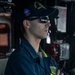USS Ralph Johnson Sailors Stand Bridge Watch
