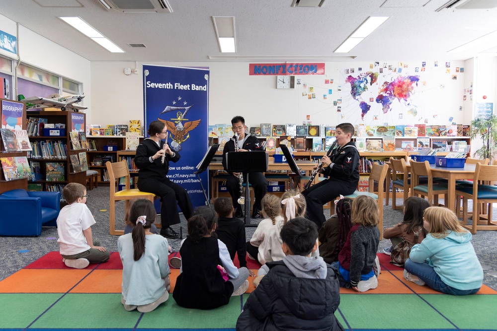 U.S. 7th Fleet Band Performs at Darby Elementary School