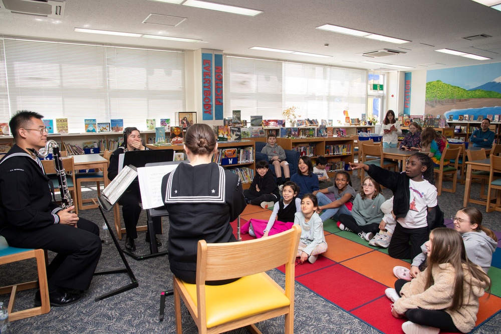 U.S. 7th Fleet Band Performs at Darby Elementary School