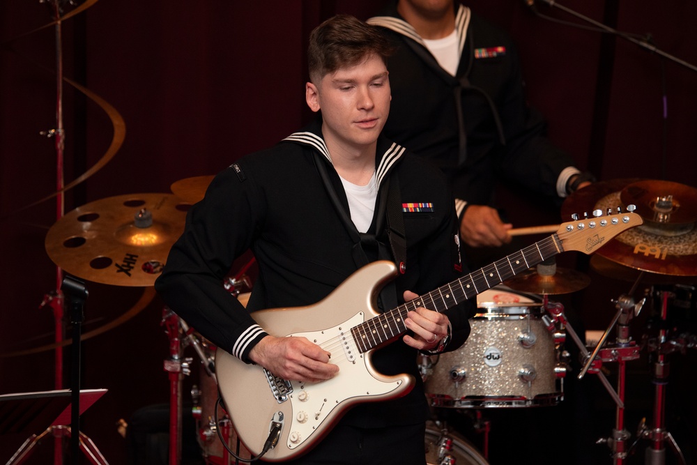 U.S. 7th Fleet Band Performs at Hario Village Theater