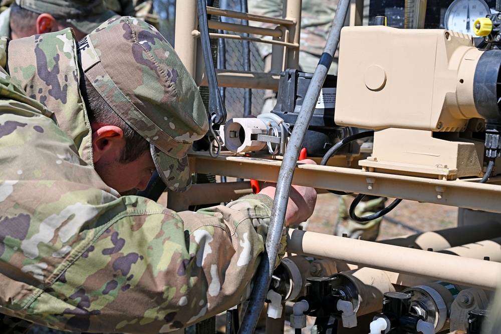 Joint Base McGuire-Dix-Lakehurst- TTC Dix 80th Training Command, water purification. March 22, 2024