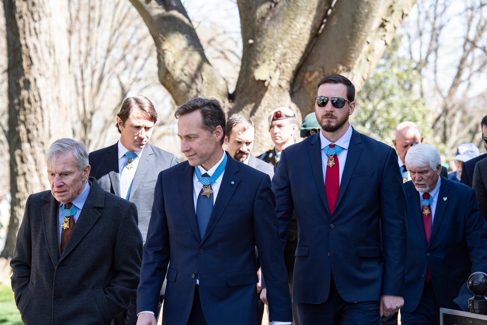 Medal of Honor Recipients Visit Arlington National Cemetery for National Medal of Honor Day