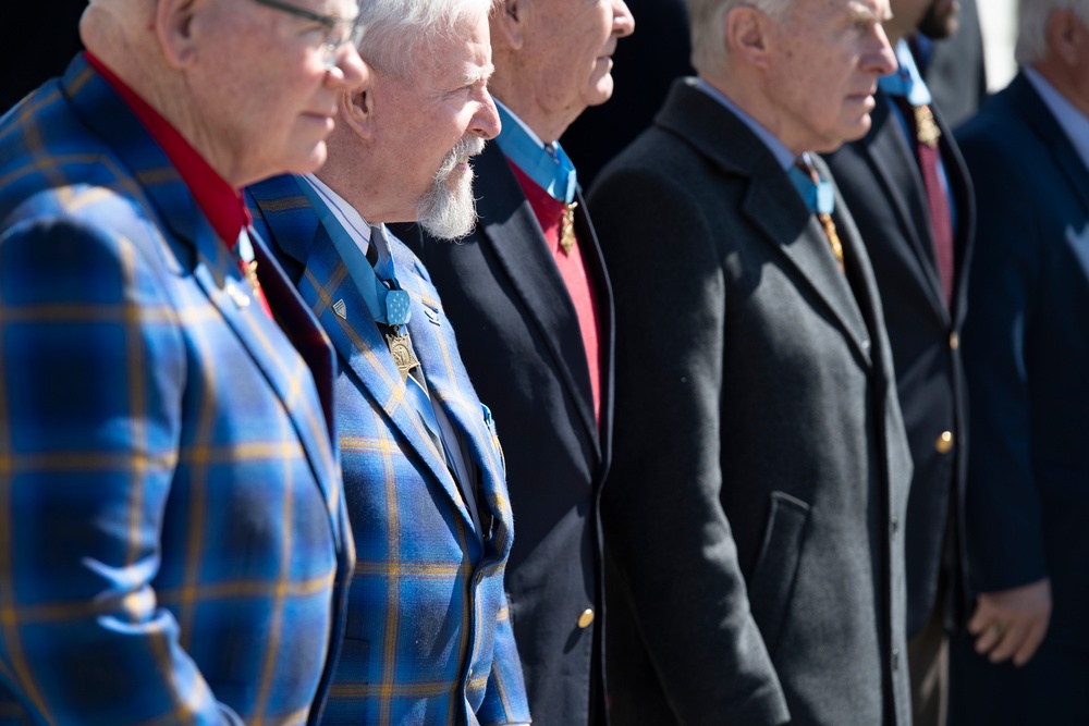 Medal of Honor Recipients Visit Arlington National Cemetery for National Medal of Honor Day