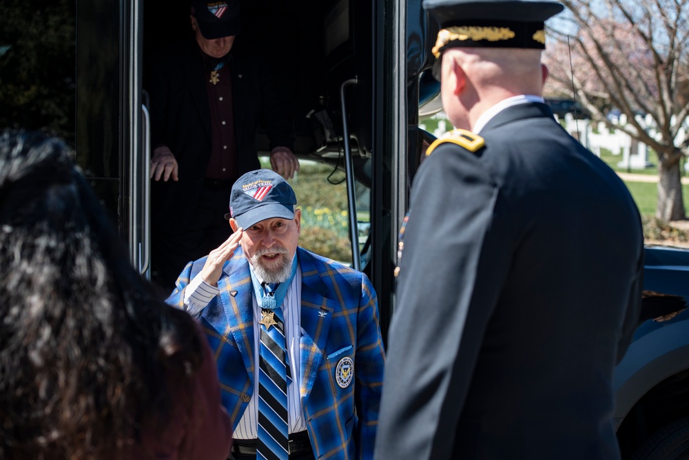 Medal of Honor Recipients Visit Arlington National Cemetery for National Medal of Honor Day