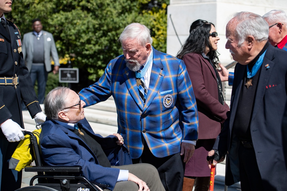 Medal of Honor Recipients Visit Arlington National Cemetery for National Medal of Honor Day