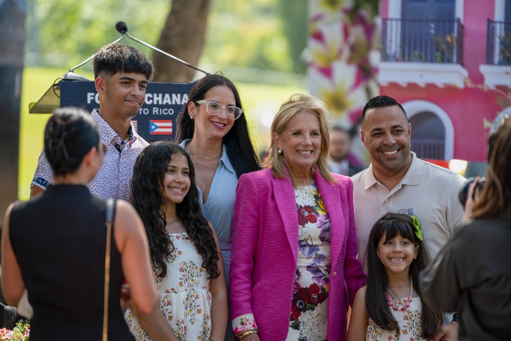 U.S. FLOTUS visits Puerto Rico