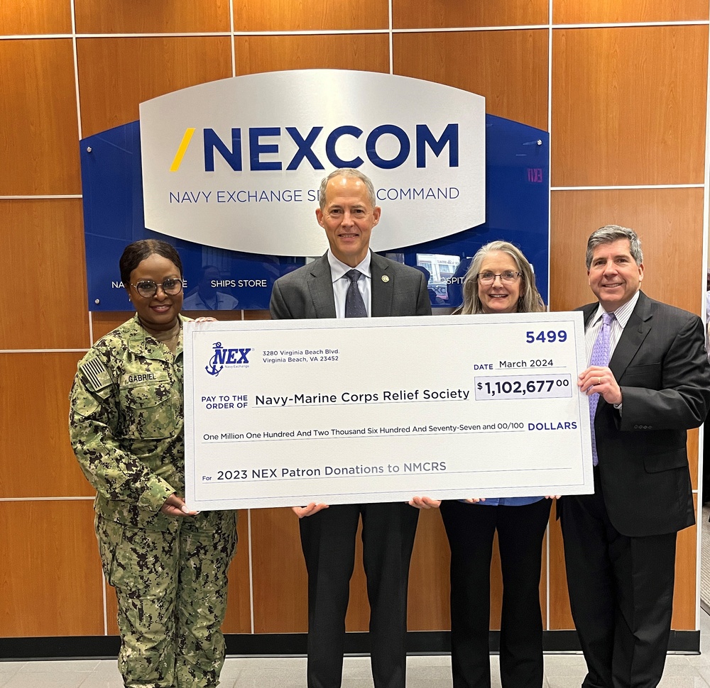 Navy Exchange patrons donate record amount to Navy-Marine Corps Relief Society