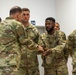 Lt. Gen. Christopher Donahue awards Soldiers with Challenge Coins