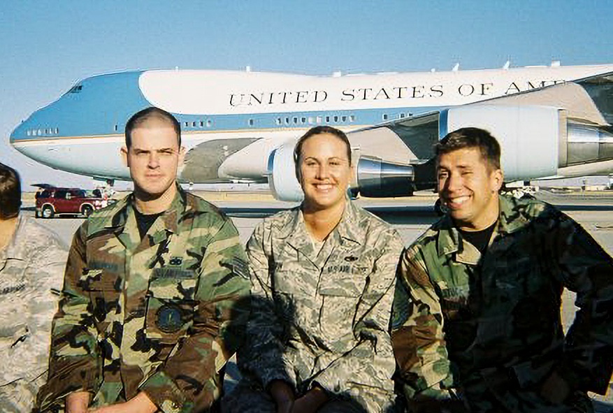 POTUS George W. Bush visits Travis AFB on Air Force One-2005